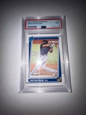 2021 Panini Donruss Cristian Pache #31 Rated Rookie PSA 9 Mint